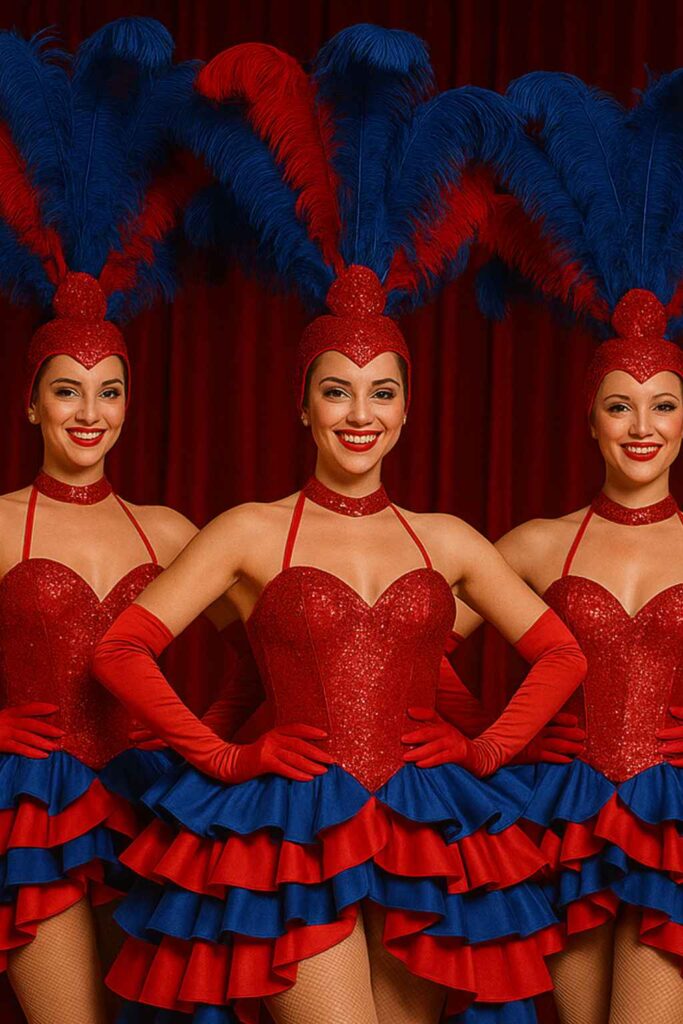 Parisian showgirl dancers UK